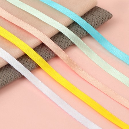Set of satin tapes "Spring", 5 pcs, size 1 tape: 6 mm × 23 ± 1 m-1
