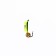Mormyshka column lime, black abdomen, black strip + gold ball, weight 0.5 g