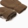 Baby mittens minku, brown color, 13.5 cm