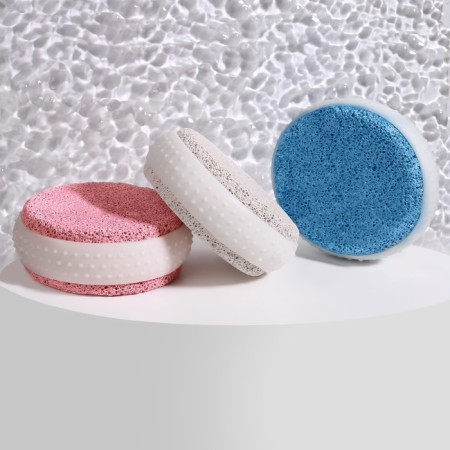 Pumza for a pedicure, with a rubber insert, 8 × 8 cm, in a box, color mix-6