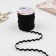 Decorative braid "Blutter", 5 mm × 27 m ± 1 m, black color No. 39