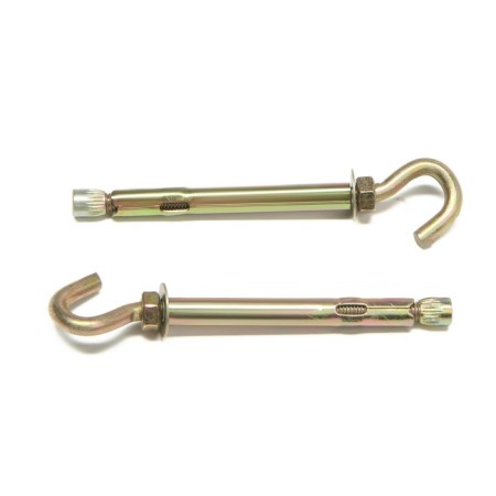 Anchor bolt of scrap, with a hook, galvanized, 8x80 mm, 50 pcs-1