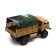 Radio -controlled “military” truck, works on the battery, brown color