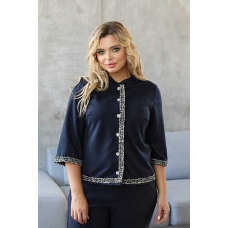 Female jacket, size 50, blue color