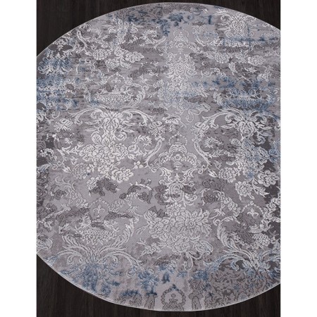 Round Car Karmen Hali Armina, size 200x200 cm, color Blue/Blue