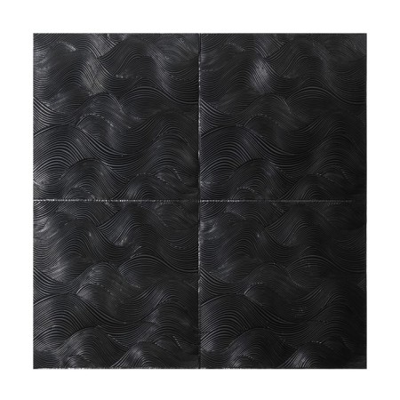 Self -adhesive PVC panel "Black waves" 70*70cm