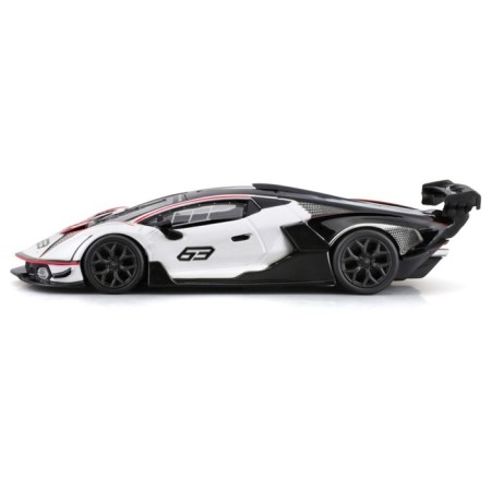 Racing machine BBURAGO LAMBORGHINI Essenza SCV12, DIE-CAST, 1:32, Black and white color-8