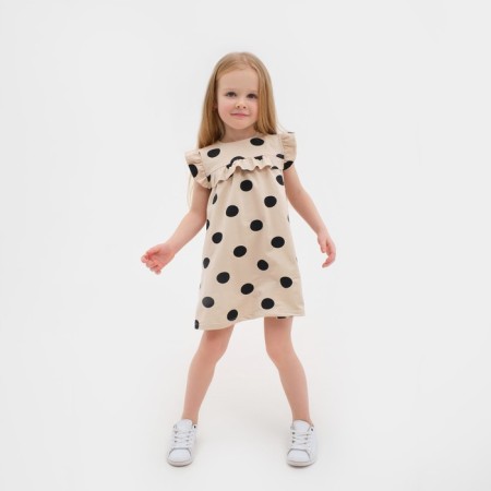 Платье для девочки KAFTAN "Kitten" р.32 (110-116), бежевый-4