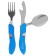 Set of cutlery "Rastypes": spoon, fork, knife, opener