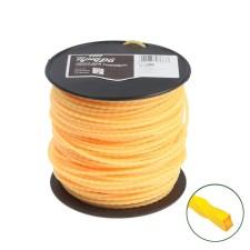 Flaim for the trimmer tundra, cross -section of a twisted square, d = 3 mm, 80 m, nylon