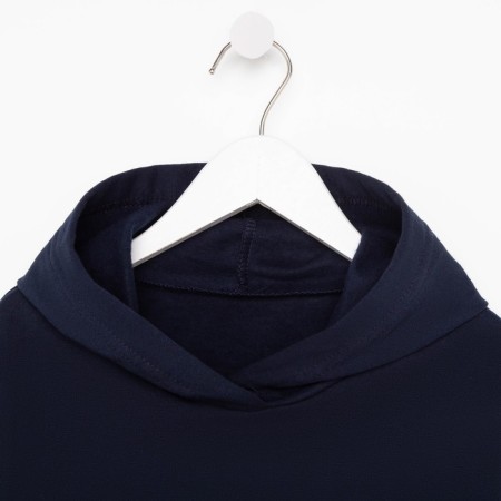 Kids' costume (sweatshirt, trousers) I am laid down, the color is dark blue, height 86 cm-6