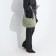 Load bag with zipper, outer pocket, long belt, green color