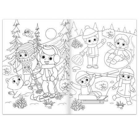 Coloring "Waiting for the holiday", 16 pp., A4 format-1