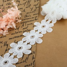 Hypure lace, 55 mm × 9 ± 0.5 m, white color