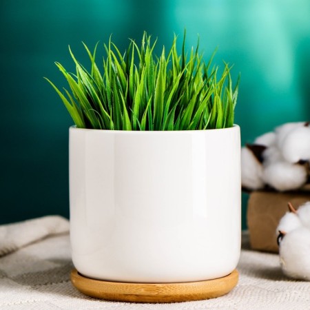 Pot "Eco" 10x9.5cm, white-1