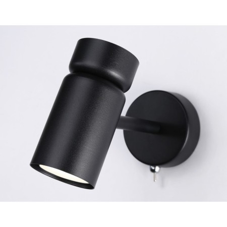 Wall lamp with a switch and a change of lamp Ambrella Light, Move, TA13184, GU10, Black Color Black-4