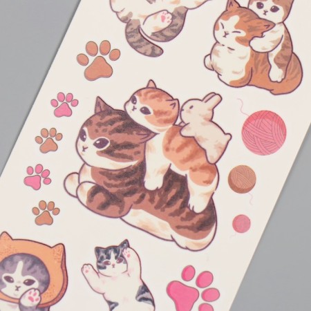Tattoo on the body color "cats" 7.5x14 cm-5