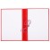 Folder "Graduation Qualification work for the degree of bachelor" boumvinyl, scallops/suture, without paper, red color (capacity up to 300 sheets)