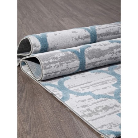 Rectangular arda valentino, size 200x400 cm, color D.Grey shrink/L.Blue HeATSET-1