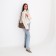 Women's bag over the shoulder Textura, small size, beige color
