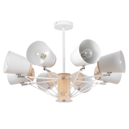 Chandelier "Irvina" 8he27 40W white 85x85x50cm-3