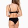 Panties female brazilians, black color, size 46-48 (l)