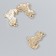 Decor for creativity Metal "Dog" rhinestones 1.7x1.2 cm