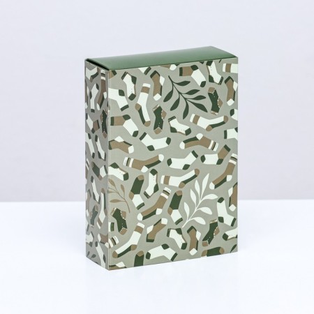 Box for sweets 6 pcs, "February 23" 13.7 x 9.8 x 3.8 cm-1