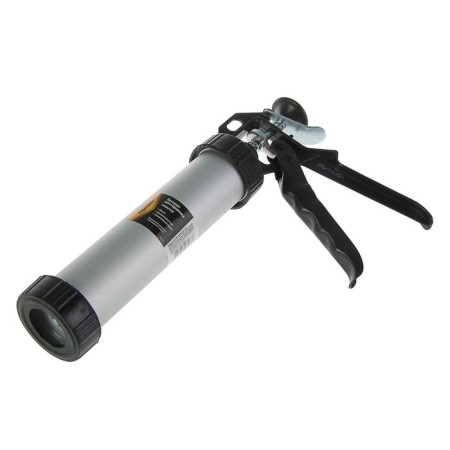 SPARTA sealant gun, 400 ml, closed, aluminum case, round rod 8 mm