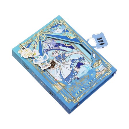 Notebook in a gift box A6, 96 sheets, a color block, on an anime castle, mix-5