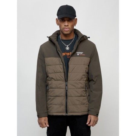 Sports male jacket, size 60, brown color-4