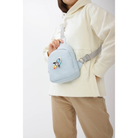 Bag over the shoulder "rocket", textile, with Velcro-8