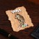 Magnet "wolf", wood, gypsum, 7x9 cm