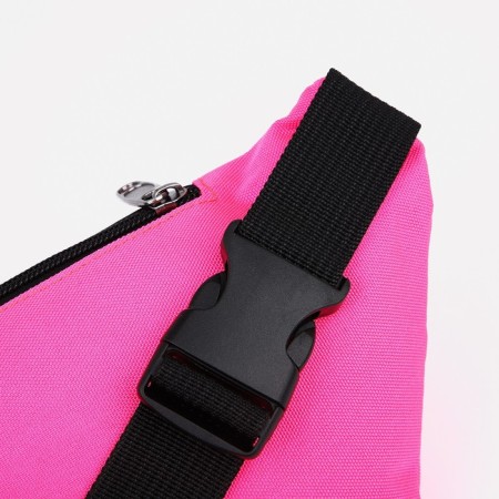 Lightning waist bag, outer pocket, pink color-3