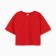 T-shirt shortened female Minaku Oversize Fit: Fuchsia Color, Rr. 44