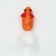 A toy for cats "Sizaley Mouse Malaya" with a fur tail, 5.5 cm, orange