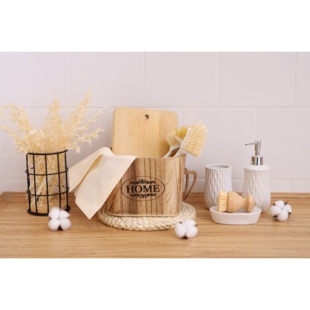 Brush for dishes Meli, 8 × 6.5 × 29 cm, bamboo handle, beige color-13