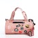 Youth bag with a zipper, pink color
