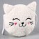Children's soft bag "kitten", 15*13 cm, white color