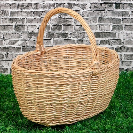 Basket "Berry basket", bottom: 24x16 cm, top: 28x23 cm, h = 14/27 cm, vine-1
