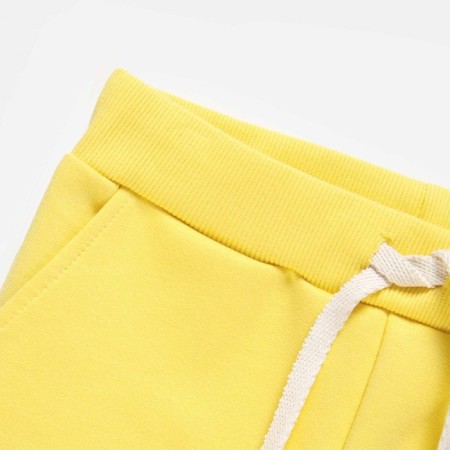Pants for girls, height 104 cm, yellow color-3
