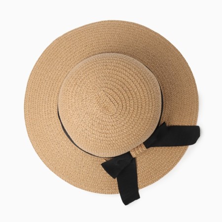 Women's hat Minaku "Summer Joy", size 56-58, brown color-1
