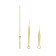 A set of 3 arrows for 52/70/77 mm watches, packing 10 pcs, gold