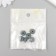Busina silicone "flattened" dark gray d = 1.2 cm