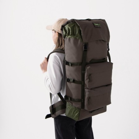 Tourist backpack, 80 l, lightning department, 3 outer pockets, huntsman, khaki color-8