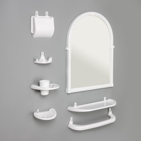 Olympia's bathroom set, white color