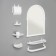 Olympia's bathroom set, white color