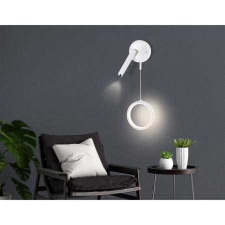 LED LED wall -mounted Ambrella Light, Linetech, FL51651, LED, 10 W, 750LUM, 4200K, white color, chrome-7