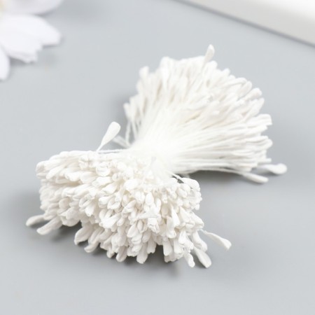 Stamens for flowers "white" set 360 pcs length 6 cm-1