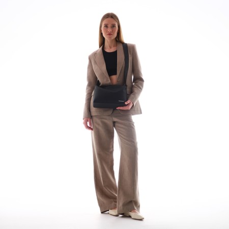 Women's bag over the shoulder Textura, average size, brown color-6